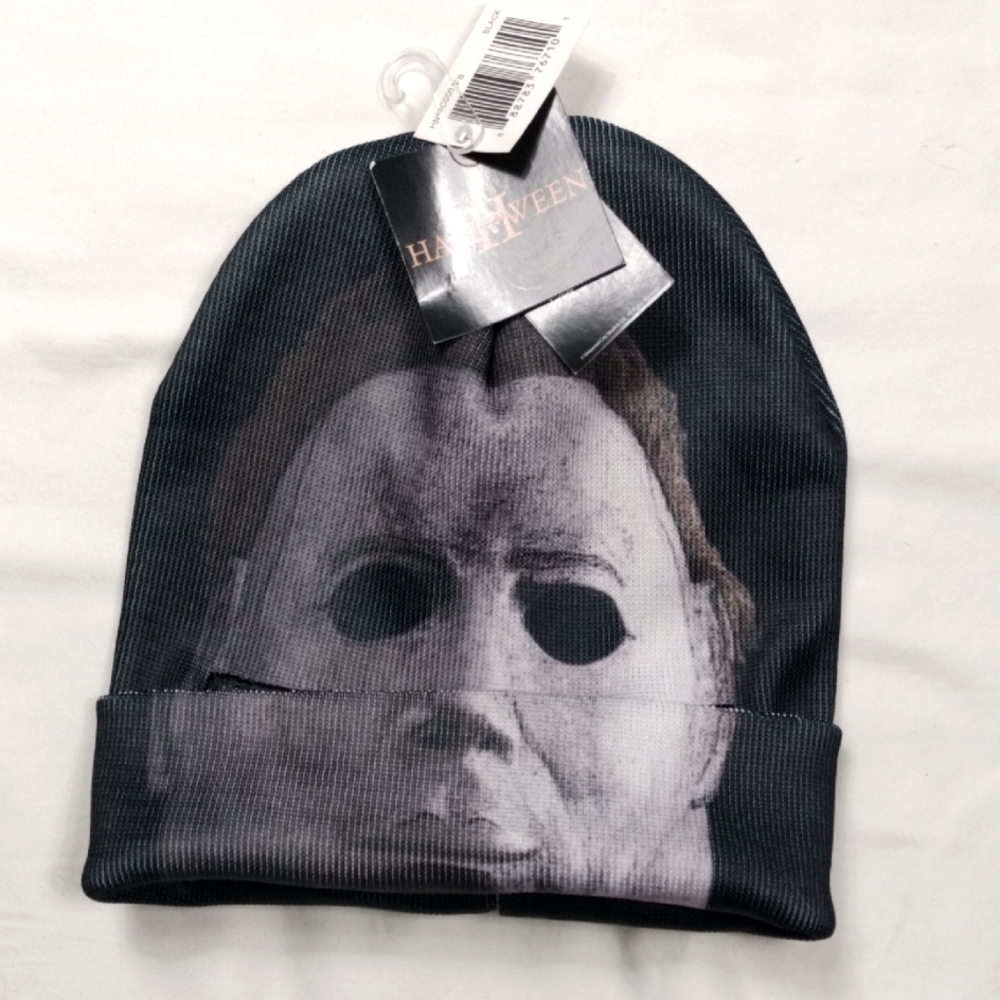 Halloween Mask Mens Beanie